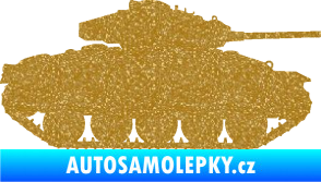 Samolepka Tank 001 pravá WW2 Ultra Metalic zlatá