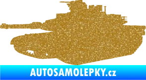 Samolepka Tank 002 levá M1 Abrams Ultra Metalic zlatá