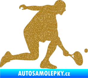 Samolepka Tenista 003 pravá Ultra Metalic zlatá