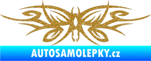 Samolepka Tetování 111 motýl Ultra Metalic zlatá