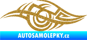 Samolepka Tetování 208 levá Ultra Metalic zlatá