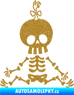 Samolepka The Bone Family Mimi holčička Ultra Metalic zlatá