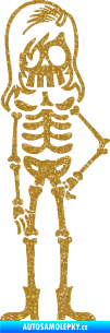 Samolepka The Bone Family Slečna Ultra Metalic zlatá