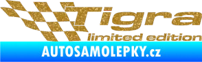 Samolepka Tigra limited edition levá Ultra Metalic zlatá