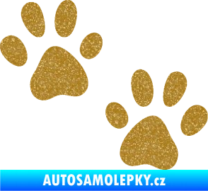 Samolepka Tlapky 011 Ultra Metalic zlatá