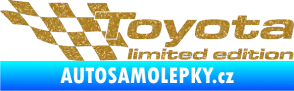 Samolepka Toyota limited edition levá Ultra Metalic zlatá