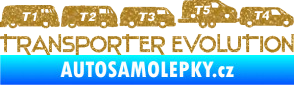 Samolepka Transporter evolution - pravá Ultra Metalic zlatá