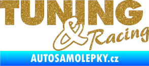 Samolepka Tuning racing 001 Ultra Metalic zlatá