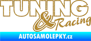 Samolepka Tuning racing obrys Ultra Metalic zlatá