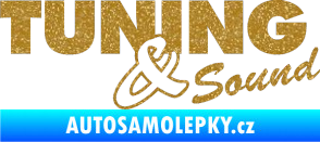 Samolepka Tuning sound Ultra Metalic zlatá