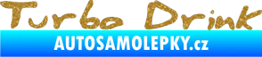 Samolepka Turbo drink Ultra Metalic zlatá