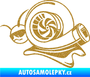 Samolepka Turbo šnek 004 levá Ultra Metalic zlatá