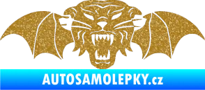 Samolepka Tygr s křídly Ultra Metalic zlatá