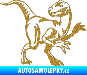 Samolepka Tyrannosaurus Rex 003 pravá Ultra Metalic zlatá