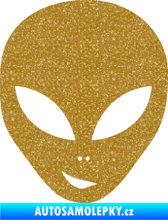Samolepka UFO 003 levá Ultra Metalic zlatá