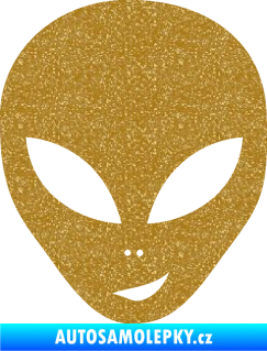 Samolepka UFO 003 pravá Ultra Metalic zlatá