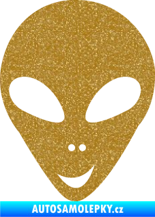Samolepka UFO 004 levá Ultra Metalic zlatá