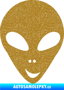 Samolepka UFO 004 pravá Ultra Metalic zlatá