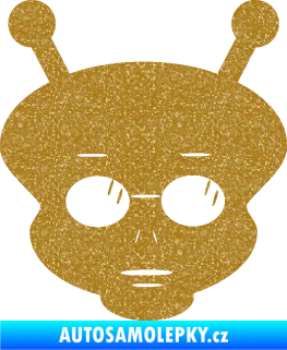 Samolepka UFO 007 pravá Ultra Metalic zlatá