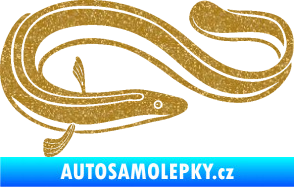 Samolepka Úhoř 001 pravá Ultra Metalic zlatá