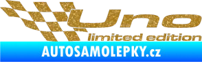 Samolepka Uno limited edition levá Ultra Metalic zlatá