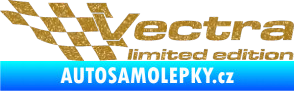 Samolepka Vectra limited edition levá Ultra Metalic zlatá