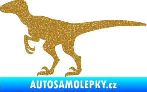Samolepka Velociraptor 001 levá Ultra Metalic zlatá