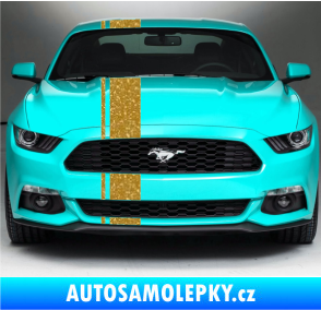 Samolepka Viper pruhy 2 cm + 15 cm Ultra Metalic zlatá