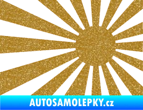 Samolepka Vlajka Japonsko 002 pravá JDM Ultra Metalic zlatá