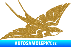 Samolepka Vlaštovka 002 pravá Ultra Metalic zlatá