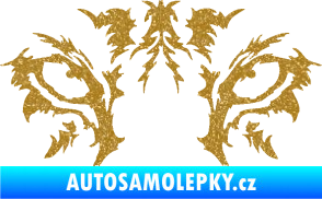 Samolepka Vlčí oči Ultra Metalic zlatá