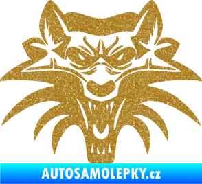 Samolepka Vlk 022 Ultra Metalic zlatá