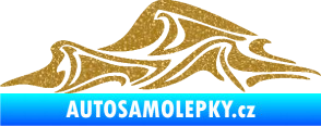 Samolepka Vlny 002 levá moře Ultra Metalic zlatá