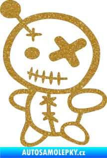 Samolepka Voodoo panenka 001 levá Ultra Metalic zlatá