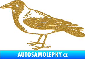 Samolepka Vrána 001 levá Ultra Metalic zlatá