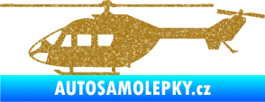 Samolepka Vrtulník 001 levá helikoptéra Ultra Metalic zlatá