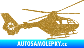 Samolepka Vrtulník 006 pravá Ultra Metalic zlatá