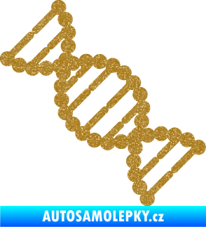 Samolepka Vzorec DNA levá Ultra Metalic zlatá