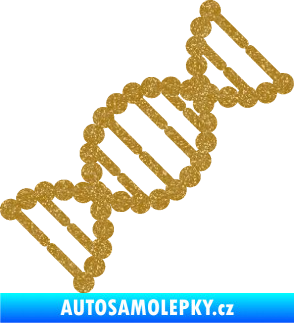 Samolepka Vzorec DNA pravá Ultra Metalic zlatá