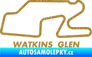 Samolepka Okruh Watkins Glen International Ultra Metalic zlatá