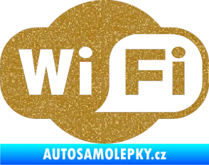 Samolepka Wifi 001 Ultra Metalic zlatá