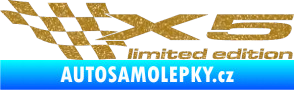 Samolepka X5 limited edition levá Ultra Metalic zlatá