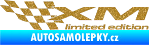 Samolepka Xm limited edition levá Ultra Metalic zlatá