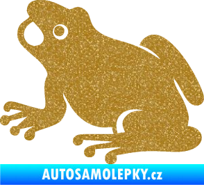 Samolepka Žába 007 levá Ultra Metalic zlatá