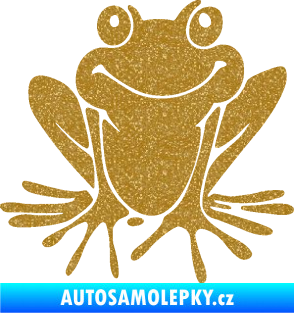 Samolepka Žába 008 pravá Ultra Metalic zlatá