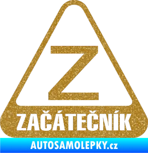 Samolepka Začátečník Ultra Metalic zlatá