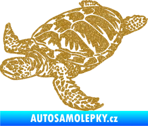 Samolepka Želva 005 levá Ultra Metalic zlatá