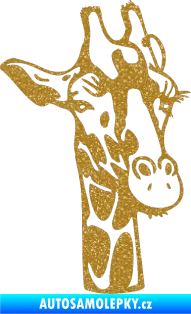 Samolepka Žirafa 001 pravá Ultra Metalic zlatá