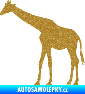 Samolepka Žirafa 002 levá Ultra Metalic zlatá