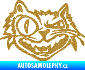 Samolepka Zlý kocour levá Ultra Metalic zlatá